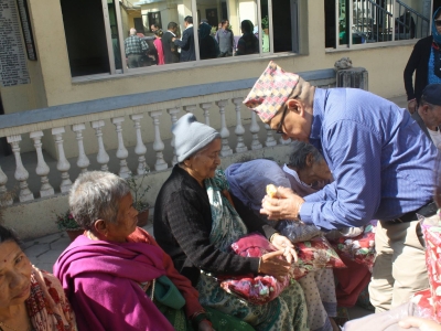 Cash and In-Kind Donation to Old Age Home, Minbhawan